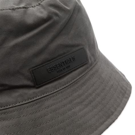 Fear Of God Essentials Summer Essentials Bucket Hat Off Black End Nz