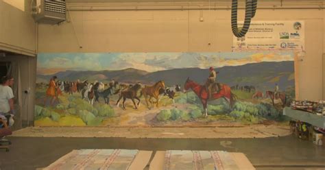 Mural Depicting Lewis And Clarks Journey In Whitehall Almost Complete