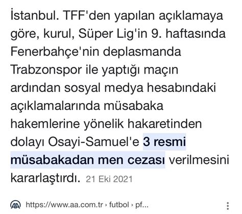 Fenerkolik On Twitter Tff Org Bu Sayg S Zl A Kar Susacak M S N Z