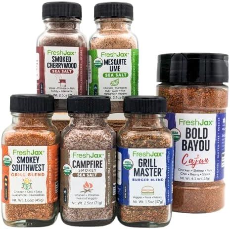 Amazon FreshJax Organic Spices Smokey Seafood Seasonings Gift