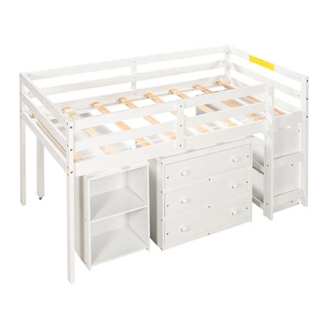 Casainc House Bed White Twin Loft Bunk Bed At