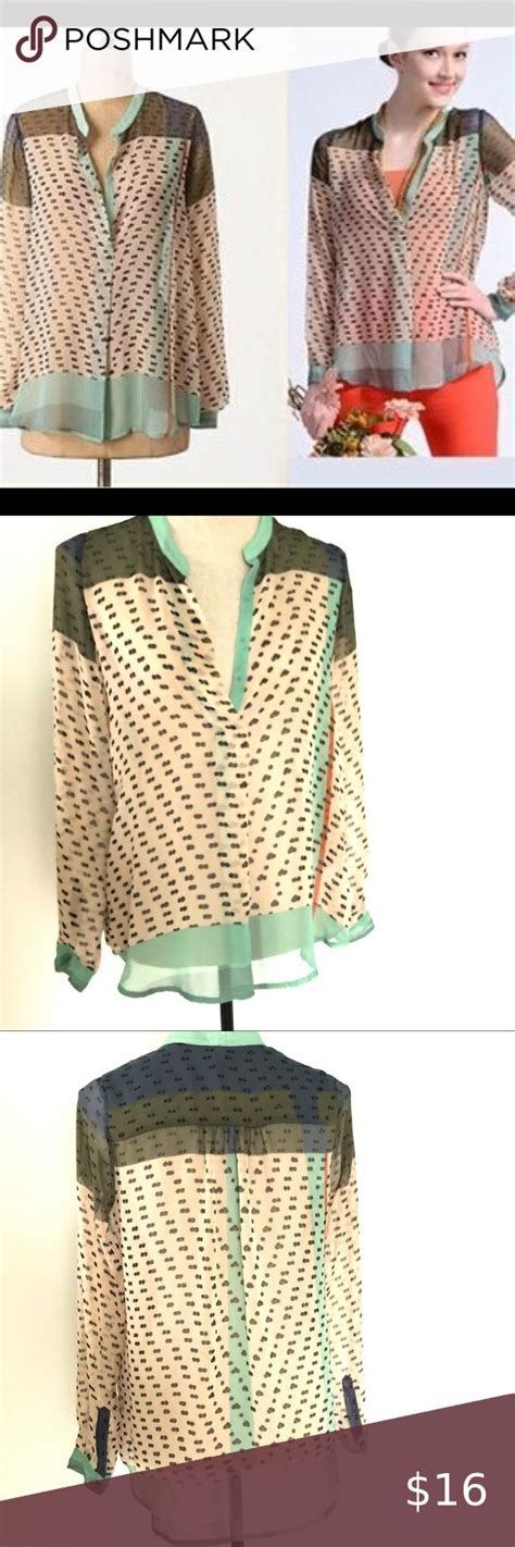 Anthropologie Konrad And Joseph Sheer Blouse Xsm Anthropologie Fashion