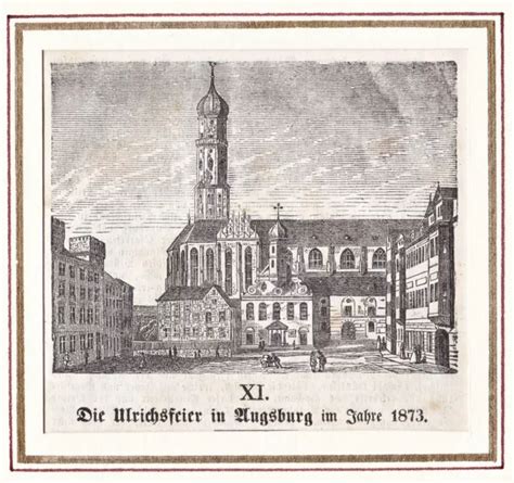 Catholique Heilig Kreuz Kirche Augsburg Bavi Re Gravure Sur Bois