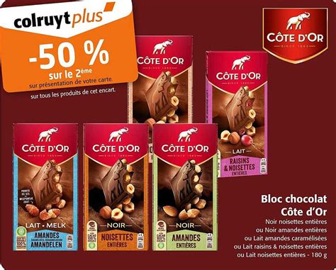 Promo Bloc Chocolat C Te D Or Chez Colruyt Icatalogue Fr