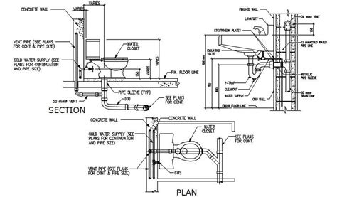 Toilet Working Drawing Detail Stated In This Autocad File Download