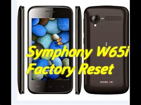 How To Factory Reset Symphony W65i YouTube