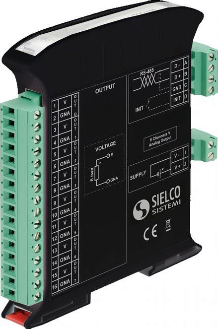 4ch V MA Modbus RS 485 IO Output Module SS3024