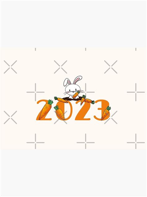 New Year 2023 Year Of The Rabbit Poster For Sale By Maximaminima Redbubble