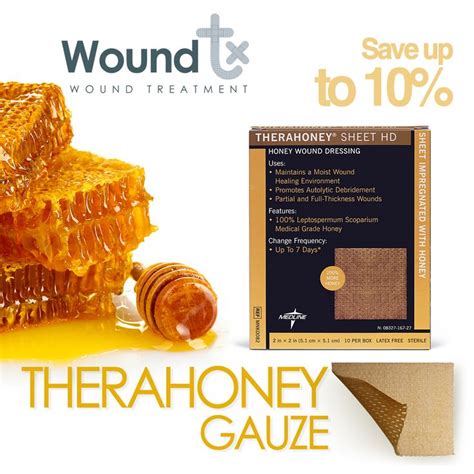 Try Now The Benefits Of Manuka Honey In Wound Healing With Medline Therahoney Honey Sheet