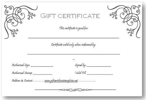 7 Best Images of Free Printable Gift Certificate Forms - Free Printable ...