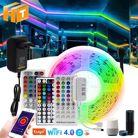 Led Strip Light Rgb M M M Tuya Smart Rgb Color Changeable Flexible