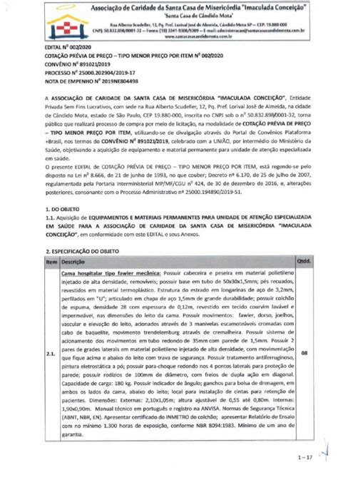 PDF 002 Cama Hospitalar Tipo Fawler Mecanica Possuir Cabeceira E