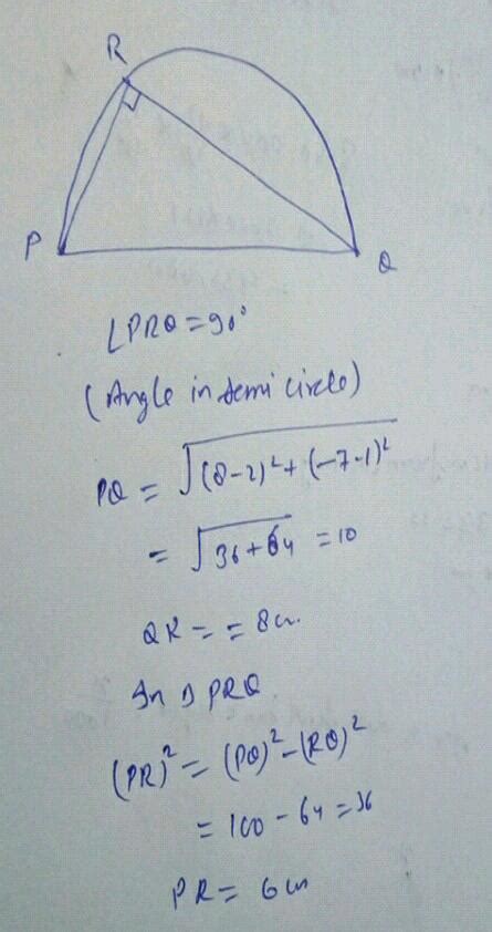 13 Mathrm PQ Is A Diameter Of The Semicircle Mathrm P