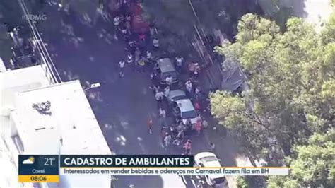 Vídeo Cadastro de ambulantes para Carnaval 2024 em BH tem fila no