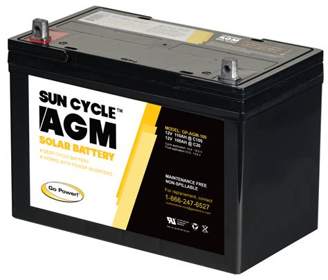 Go Power Deep Cycle Solar Battery 100 Amp Hour Agm Solar Battery Free Nude Porn Photos