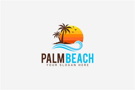 Palm Beach Logo Graphic by shazdesigner · Creative Fabrica