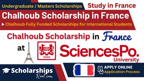 Chalhoub Scholarship In France 2024 At Science Po University Fully