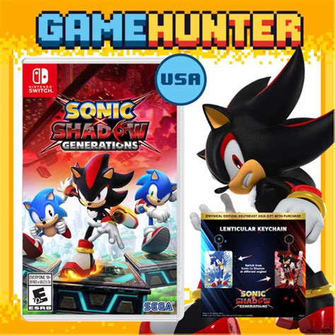 Promo Nintendo Switch Sonic X Shadow Generations Sonic Shadow