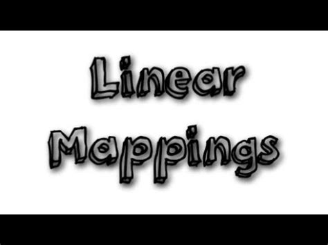 Bijective Linear Maps Theorems Linear Mappings BSc Mathematics