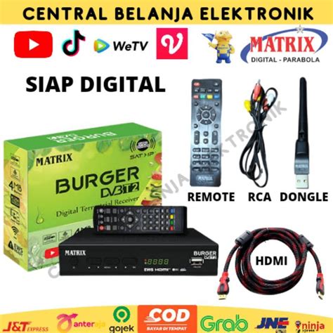 Jual Set Top Box Tv Digital Matrix Burger STB Matrix Burger Matrix