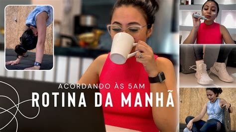 Acordando às 5h30 ROTINA DA MANHÃ Crossfit trabalho e hábitos