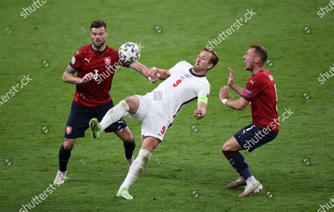 Ondrej Celustka C Harry Kane E Editorial Stock Photo Stock Image