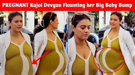 3rd Time Pregnant Kajol Devgan Flaunts Her Baby Bump In Last Media