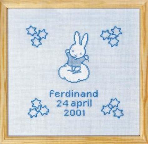 Borduurpakket Dick Bruna Geboorte Ferdinand Sajet