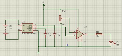 Teknik Elektro Acs712 Hall Effect Sensor Menggunakan Op Amp