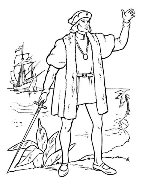 Christopher Columbus Coloring Pages