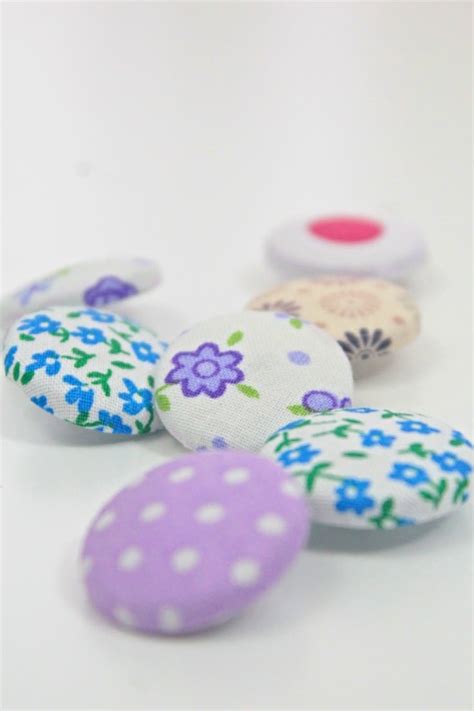 Fabric Covered Buttons Tutorial Without A Cover Button Kit