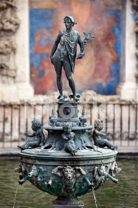 Fountain In Alcazar Gardens Seville Spain Stock Photo | Royalty-Free | FreeImages