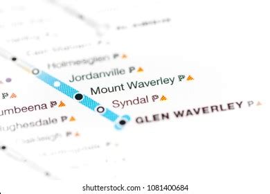 Mount Waverley Station Melbourne Metro Map Stock Photo 1081400684 ...