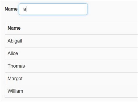 Cutomizable Real Time Table Filter Plugin With Jquery Tablefilterable