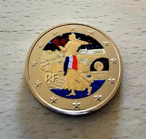 DERNIER FRANCE 2023 Jeux Olympiques 2024 2 Euros Commemorative