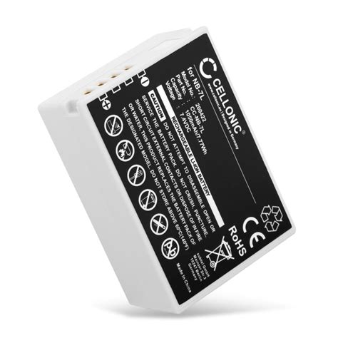 1050mah Canon Camera Battery Nb 7l