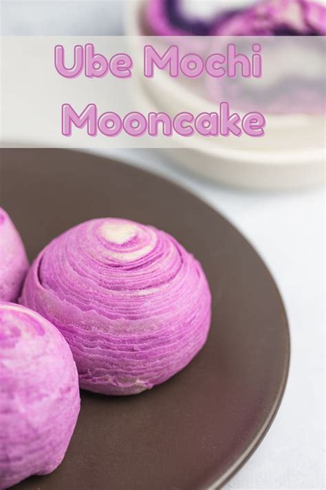 Ube Mochi Mooncake But First Boba Recipe Moon Cake Ube Dessert