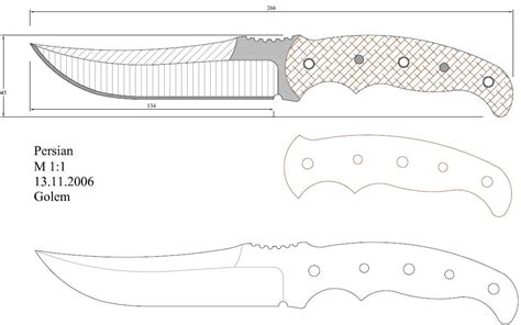 Printable Bowie Knife Template - Printable Word Searches