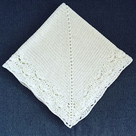 Ravelry Lacy Edged Baby Blanket Pattern By Adrienne Brigham