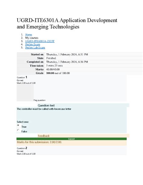 App Dev And Emerging Tech Prelim Lab Exam Ugrd Ite A Application