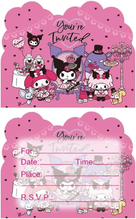 Amazon Taimowei Pcs Kuromi And My Melody Birthday Party