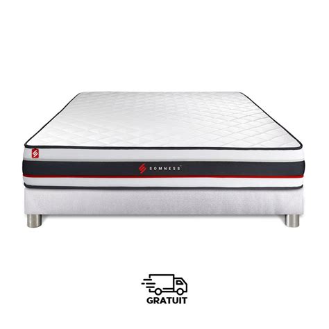 Somness Somness Form X Cm Matelas Sommier Blanc Private