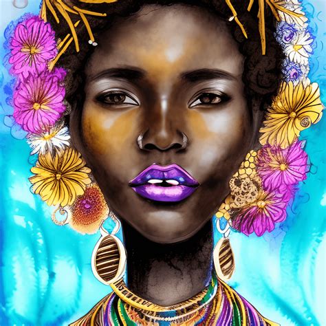 Beautiful African Woman · Creative Fabrica