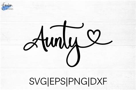 Aunty Svg Cut File With Heart Detail Graphic By Emilonsvgdesigns · Creative Fabrica