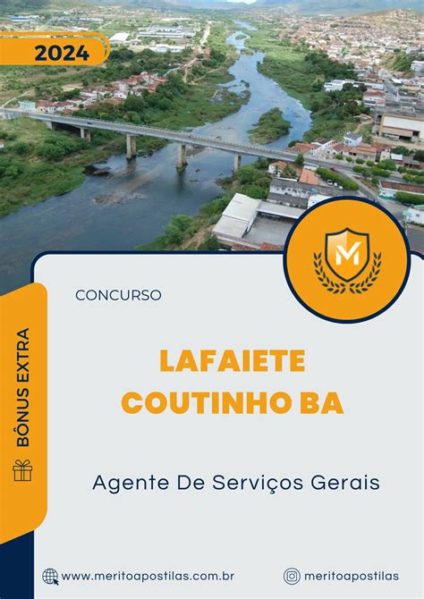 Apostila Agente De Serviços Gerais Concurso de Lafaiete Coutinho BA