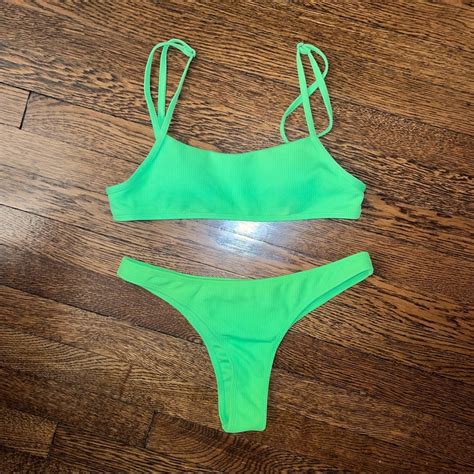 Sunny Bunny Neon Green Bikini Set Gem