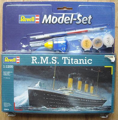 Revell Model Set R M S Titanic Scale With Paints Glue Brush