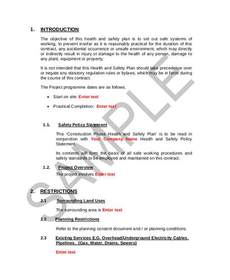 16 Free Construction Phase Plan Templates Doc Pdf