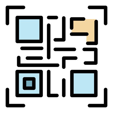 Qr Code Icon Color Outline Vector 15149256 Vector Art At Vecteezy