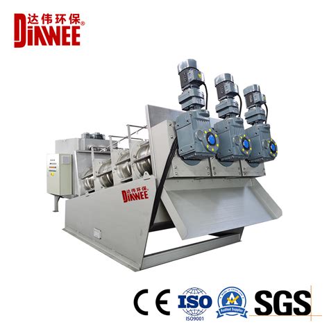 Multi Plate Screw Press Sludge Dewatering Machine For Wastewater